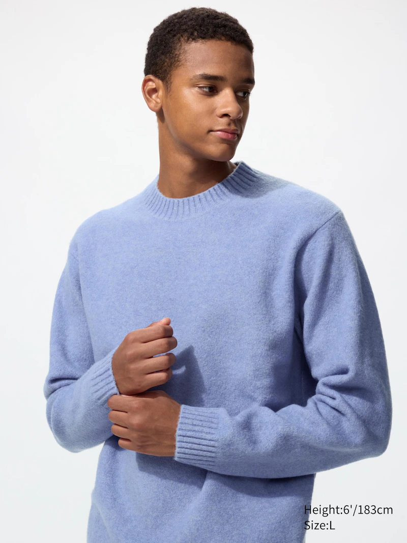 Джемпер с круглым вырезом из пряжи soufflé