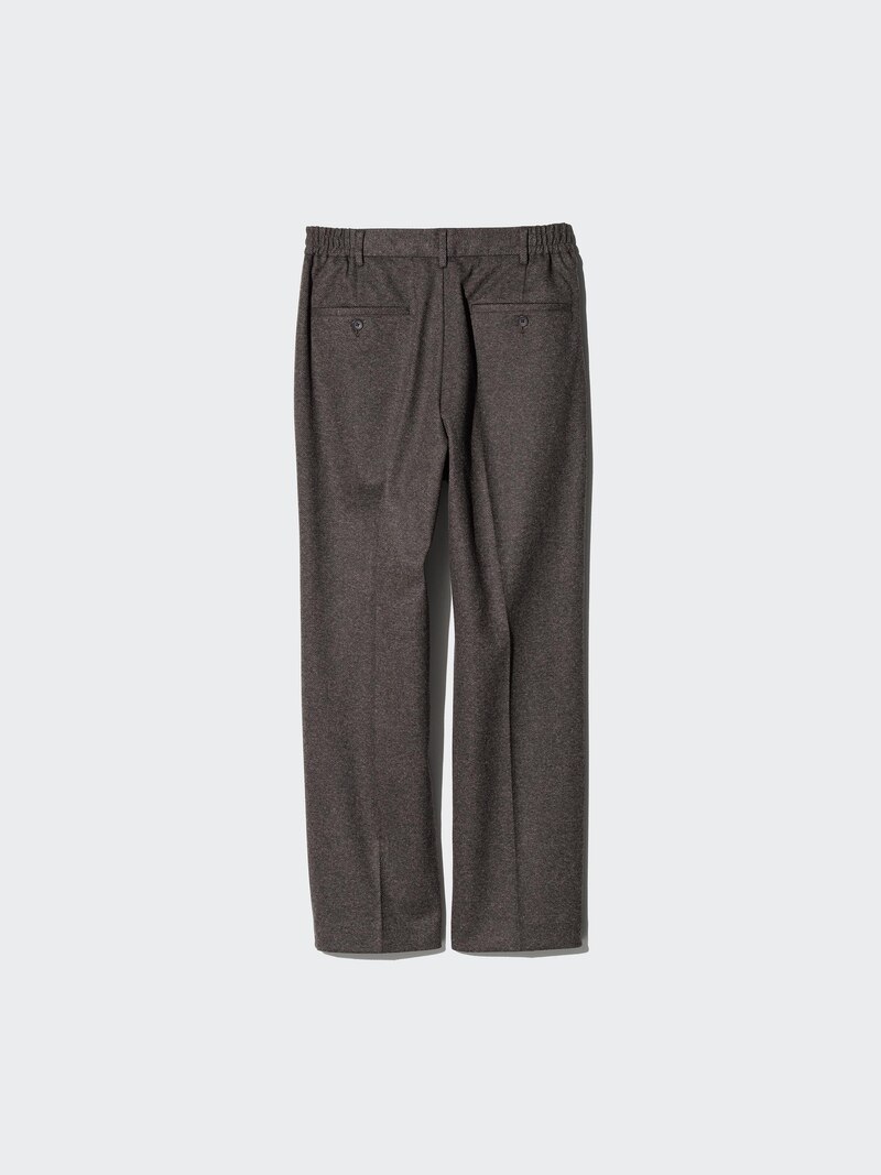 Широкие брюки со складками (меланж, узорчатые)