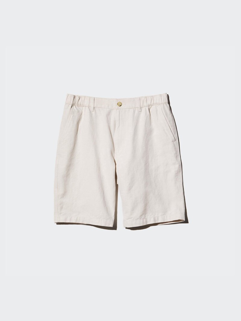 Шорты из льняной смеси