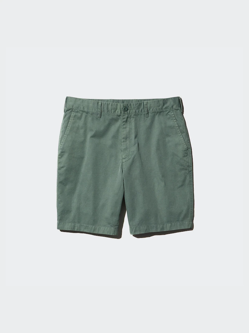 Шорты чино зеленые