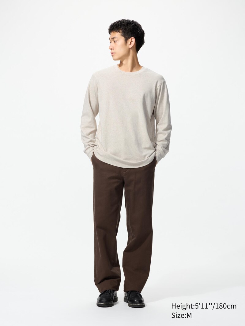 Мягкая футболка с круглым вырезом (длинные рукава)