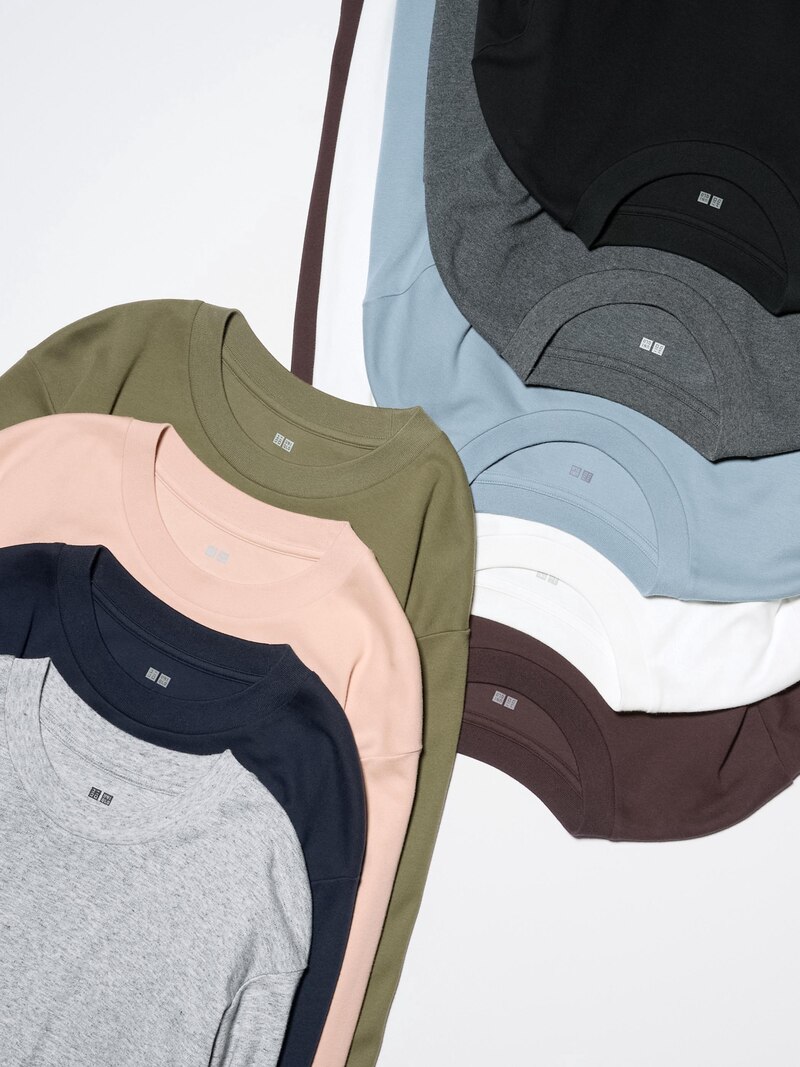 Мягкая футболка с круглым вырезом (длинные рукава)