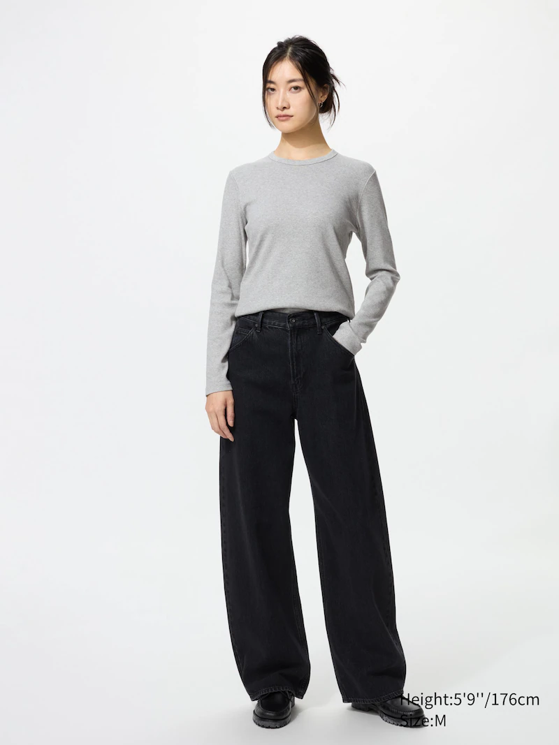 Мягкая рубчатая футболка (длинный рукав)