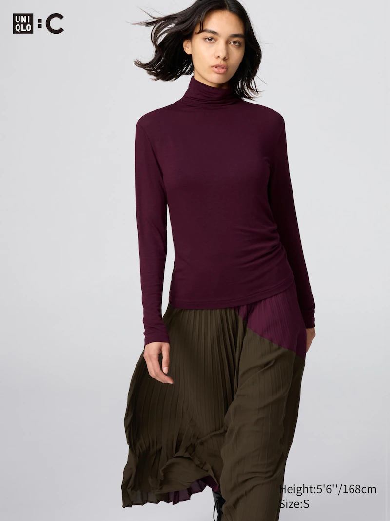 Водолазка из кашемировой смеси heattech extra warm