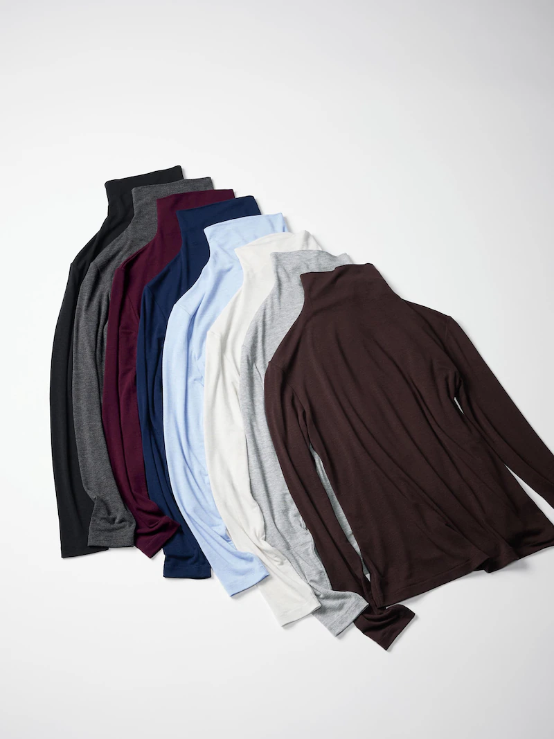 Водолазка из кашемировой смеси heattech extra warm