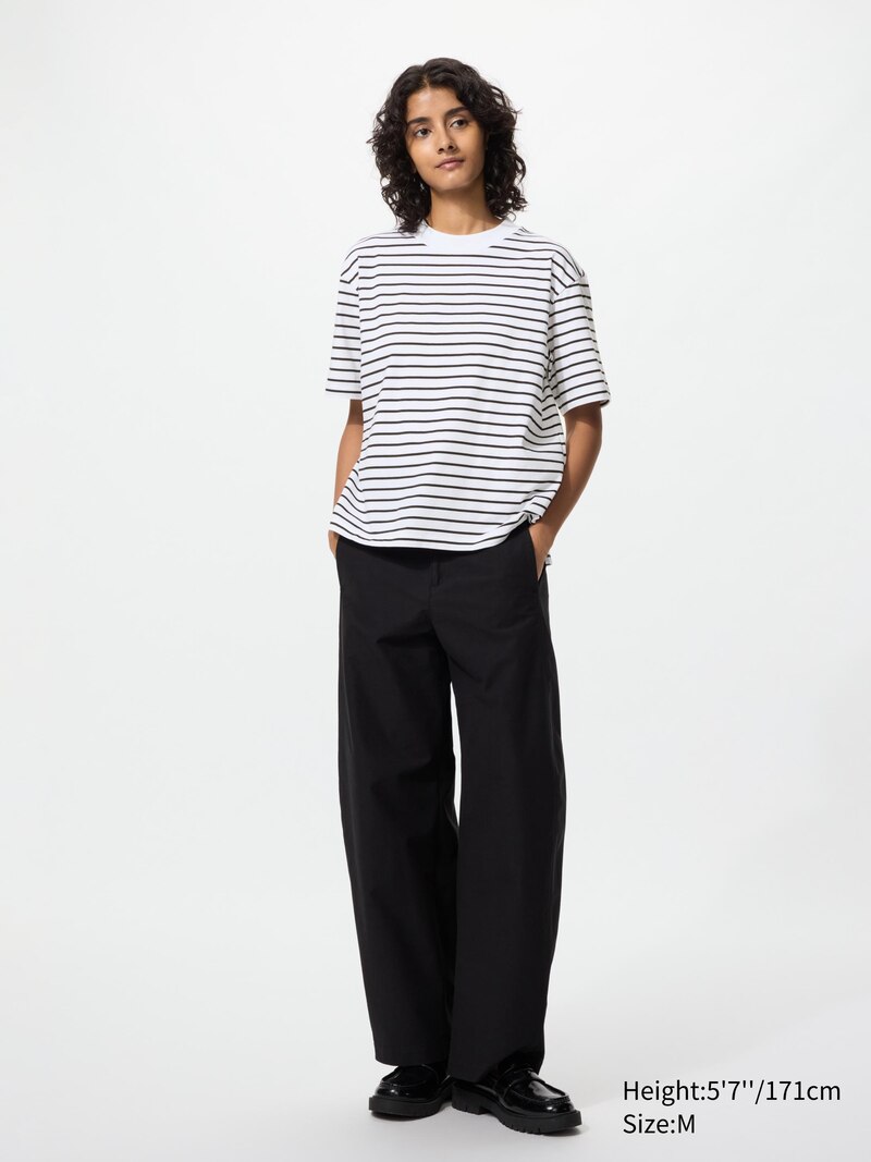 Футболка airism из хлопка (в полоску)