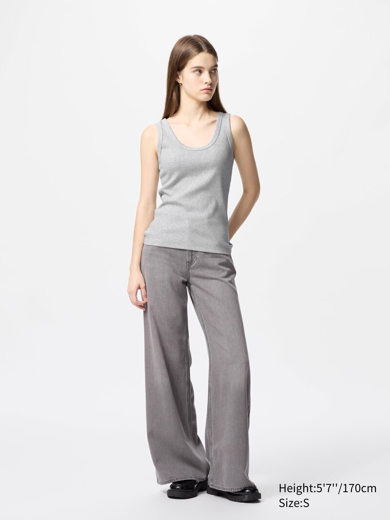 Мягкий рифленый топ-майка