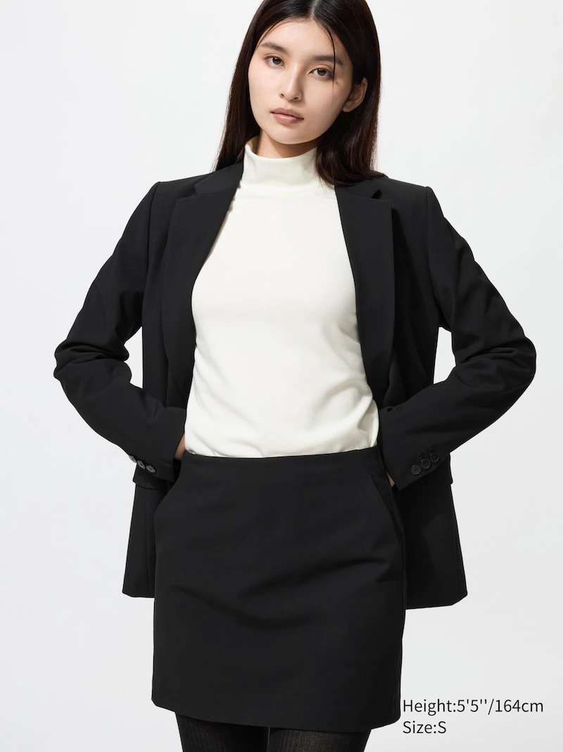 Теплая майка с высоким воротником heattech ultra warm (длинные рукава)