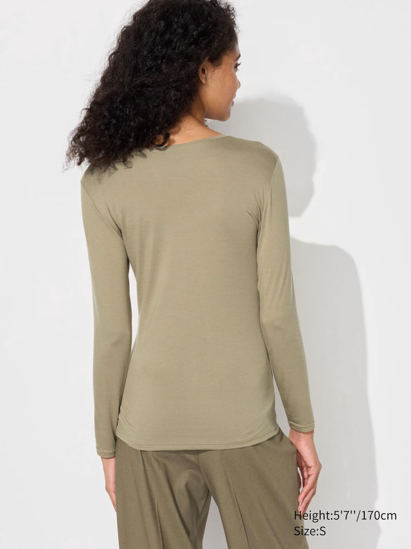 Футболка с круглым вырезом из коллекции heattech