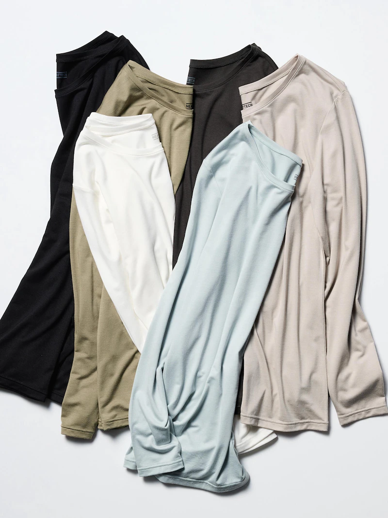 Футболка с круглым вырезом из коллекции heattech