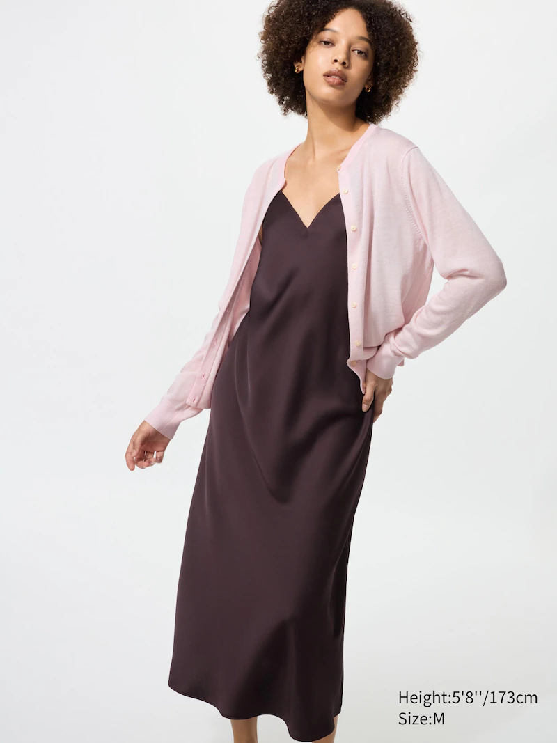 Кардиган с v-образным вырезом из 100% мериносовой шерсти