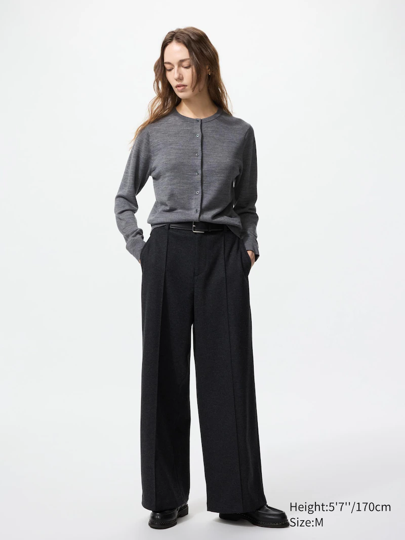 Кардиган с v-образным вырезом из 100% мериносовой шерсти