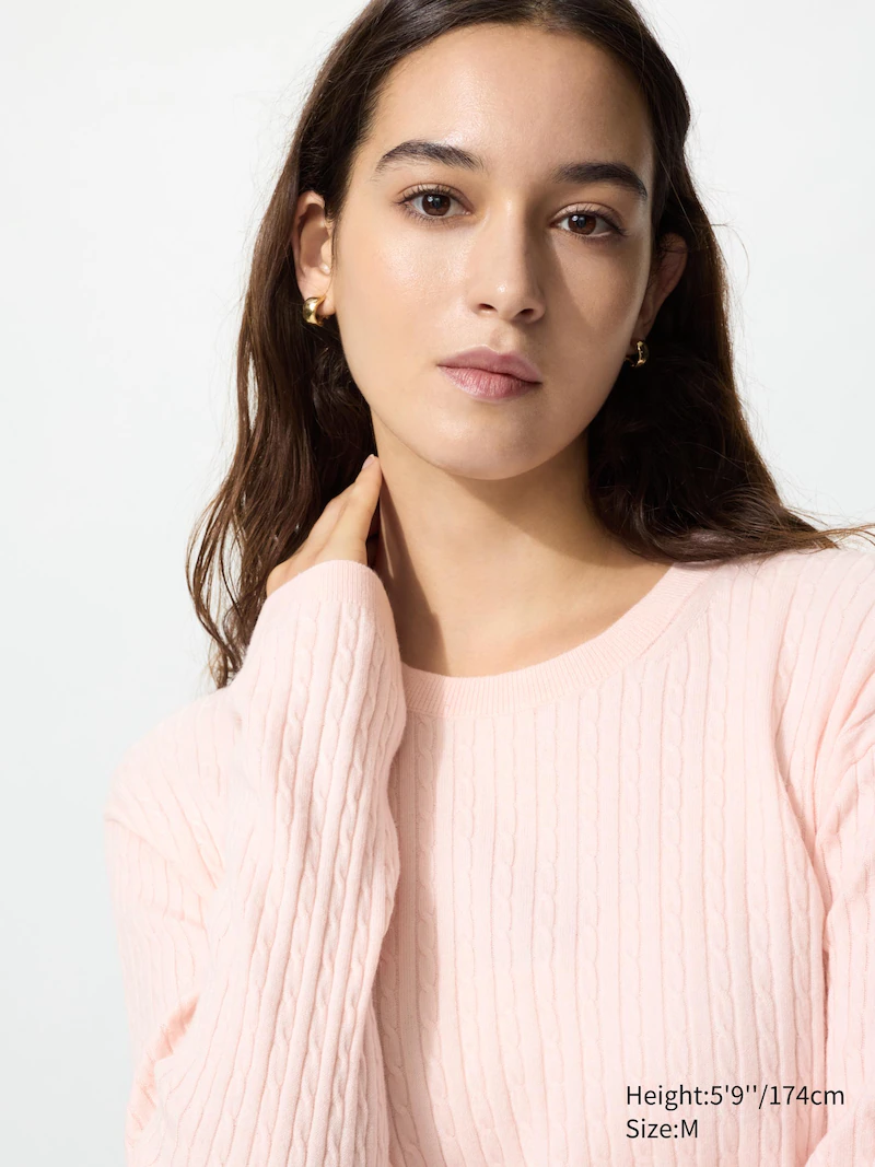 Джемпер crew neck mini cable