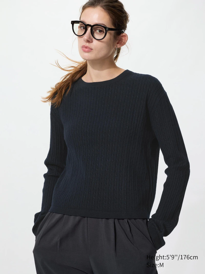 Джемпер crew neck mini cable