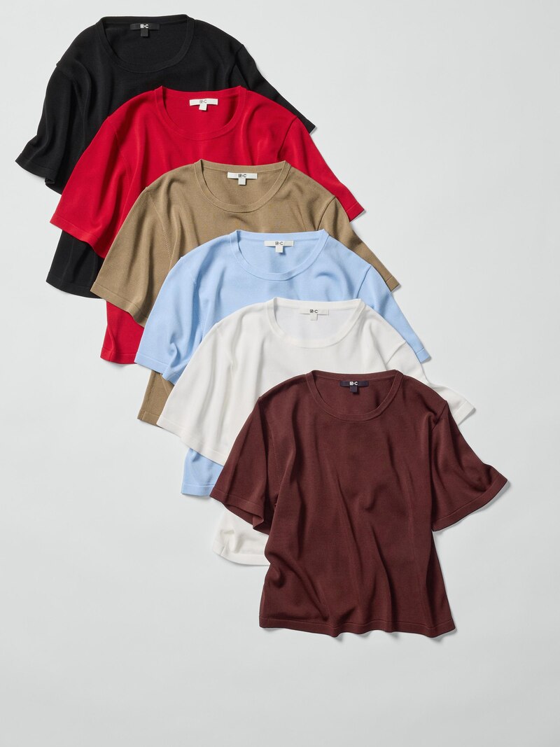 Свободная вязаная футболка