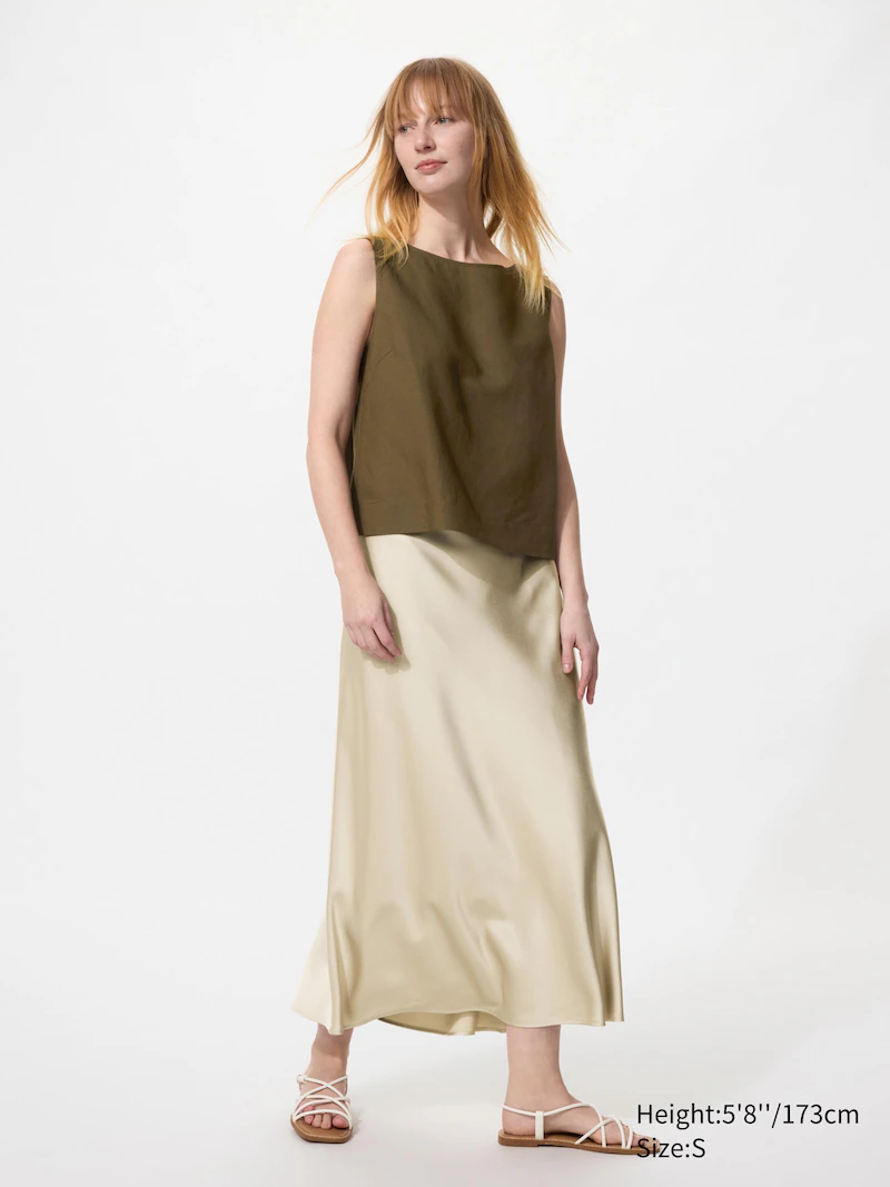 Юбка из атласа