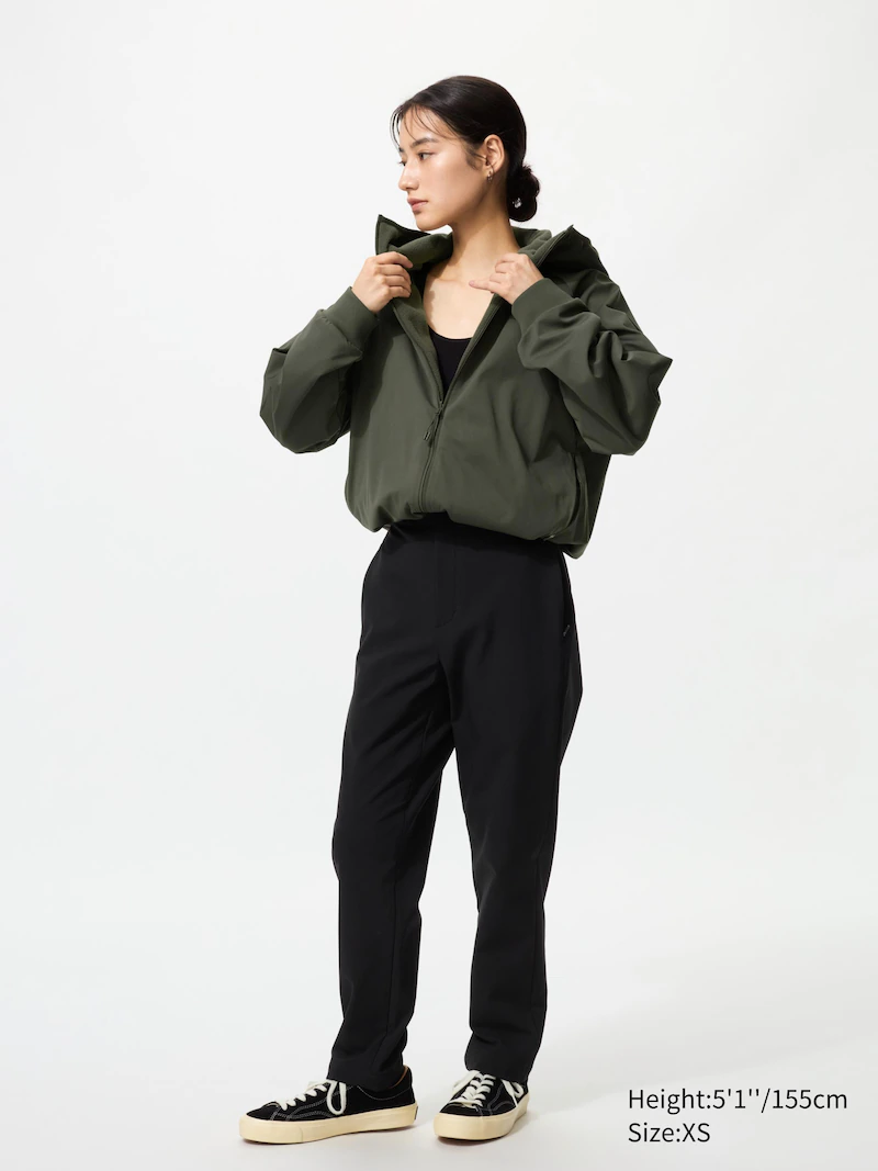 Утепленные брюки с завышенной посадкой (короткие)