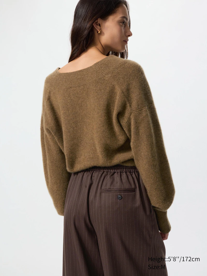 Шерстяные широкие брюки