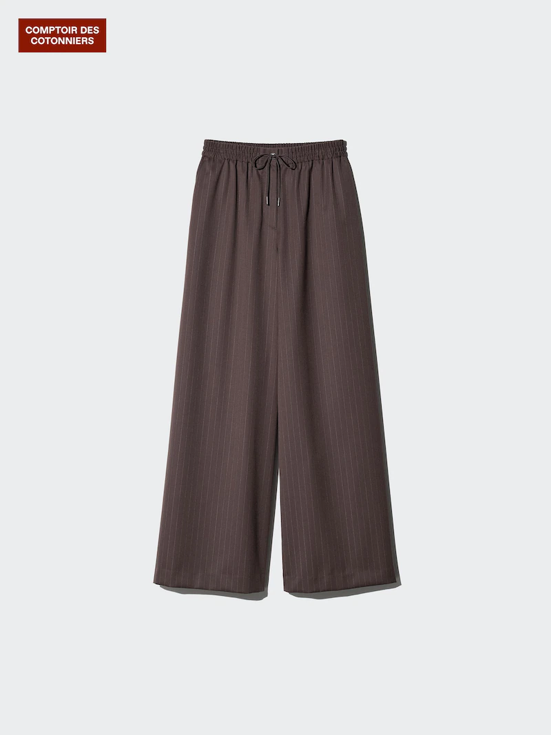 Шерстяные широкие брюки