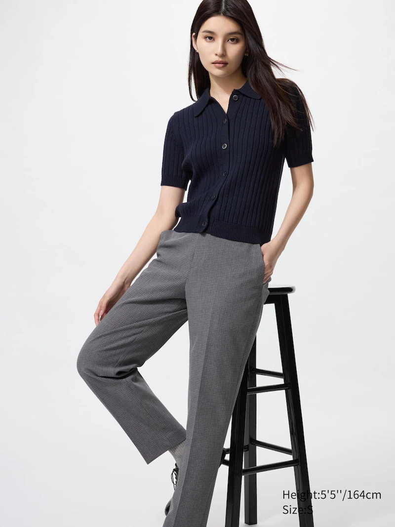 Умные брюки до щиколотки (в клетку)