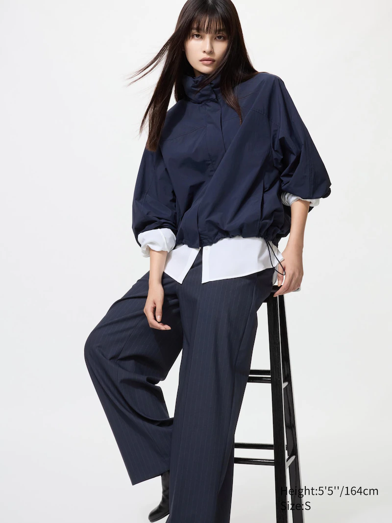 Умные широкие брюки (в полоску)