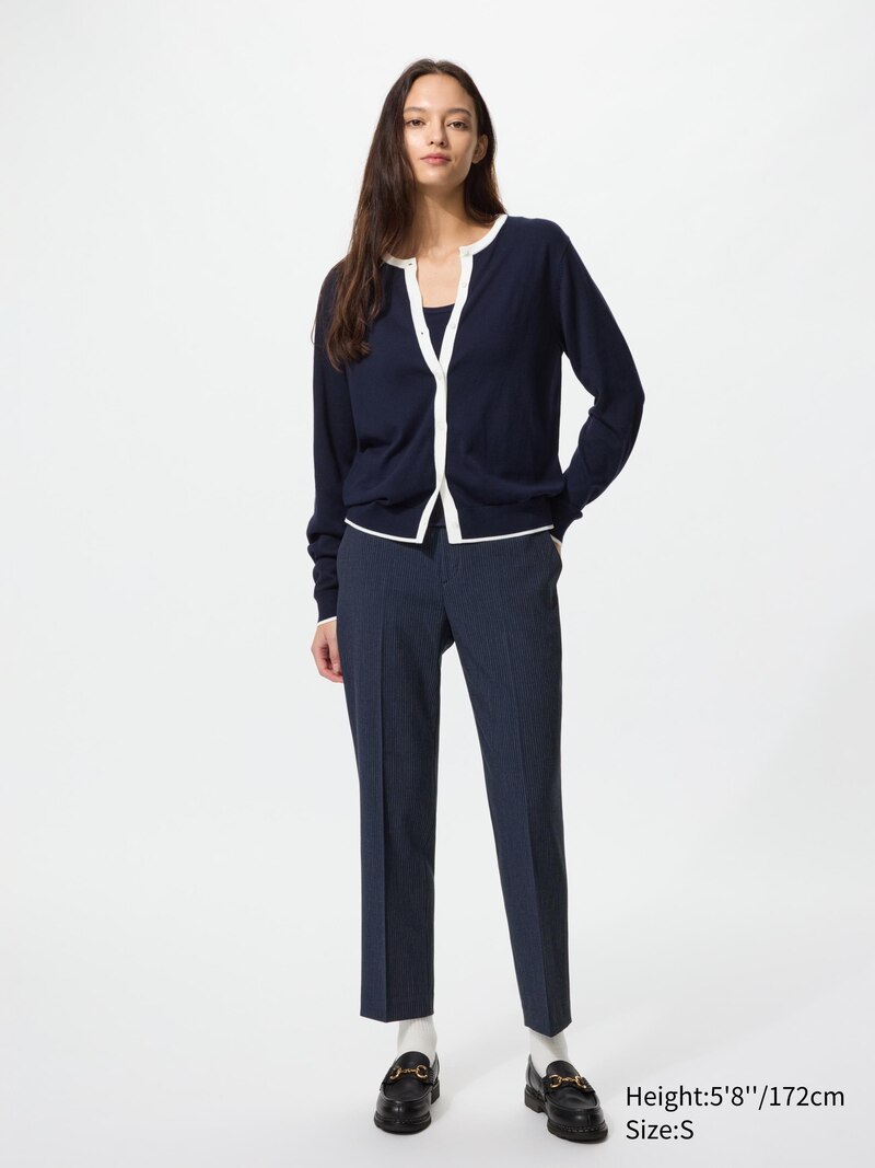 Умные брюки-капри (в полоску)