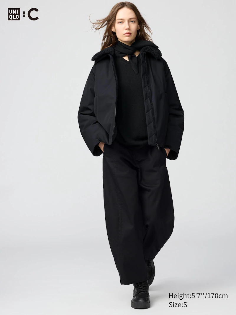 Хлопковые брюки до щиколотки с изгибом