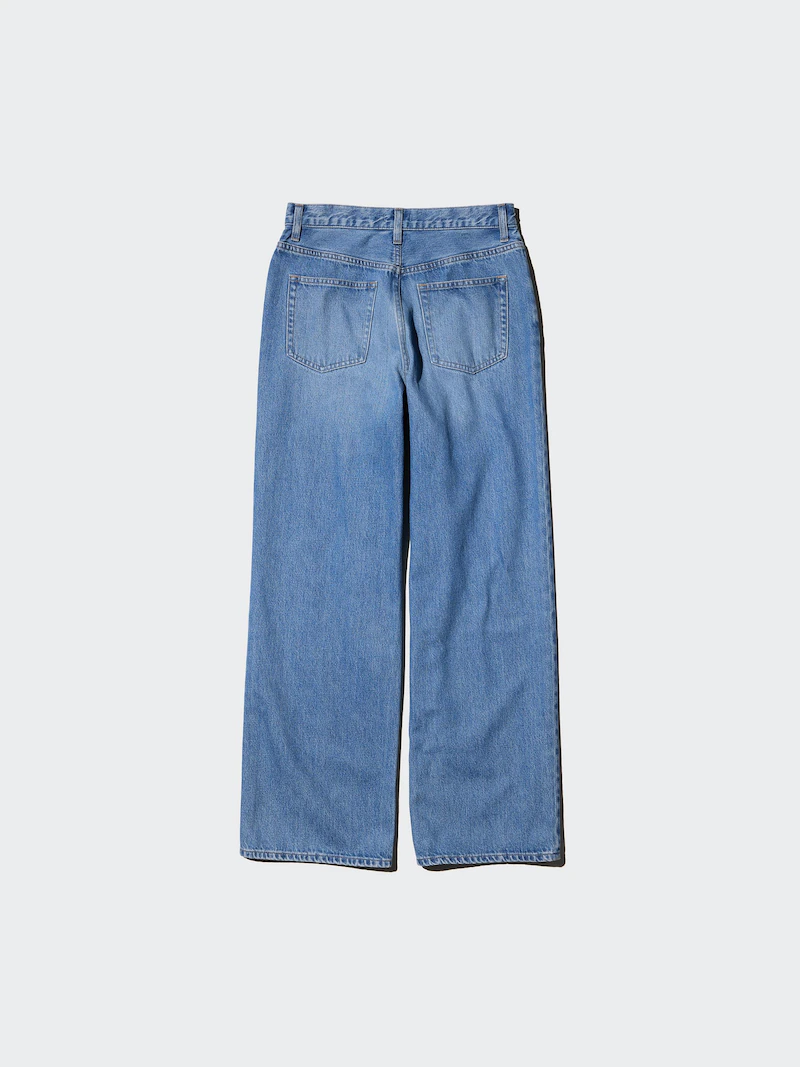 Широкие прямые джинсы (короткие)