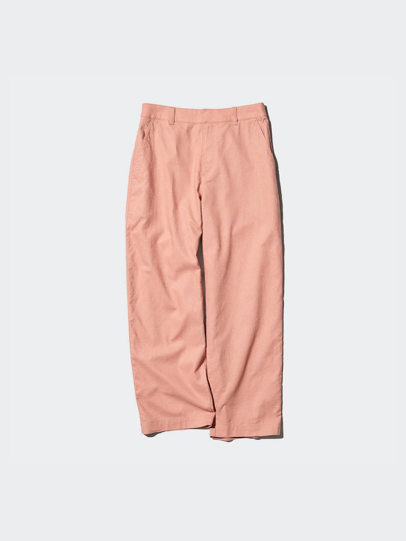 Льняные брюки со смесью хлопка