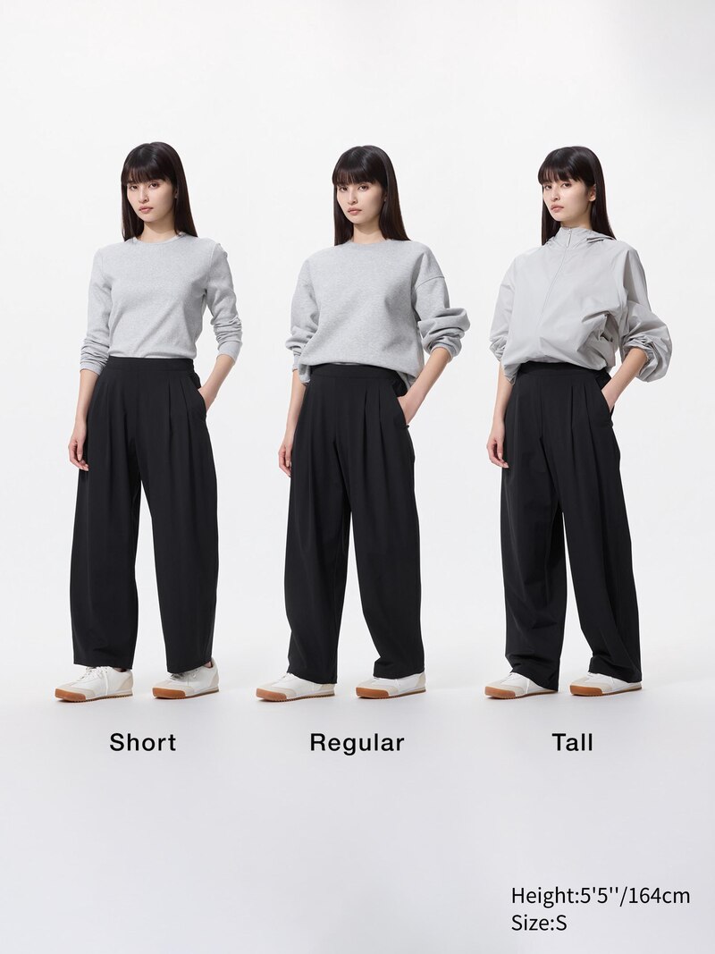 Ультра стайлинг брюки с широким кроем (короткие)