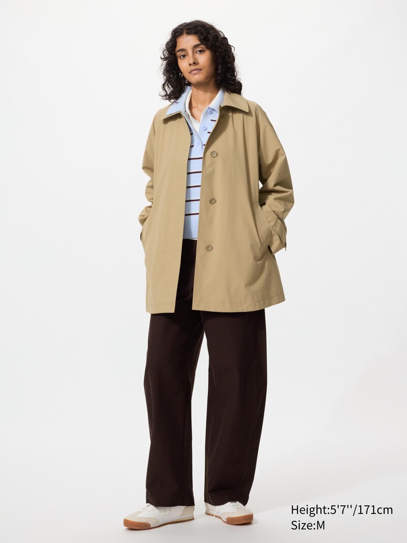 Пальто короткое с застёжкой на одну пуговицу (свободного кроя)