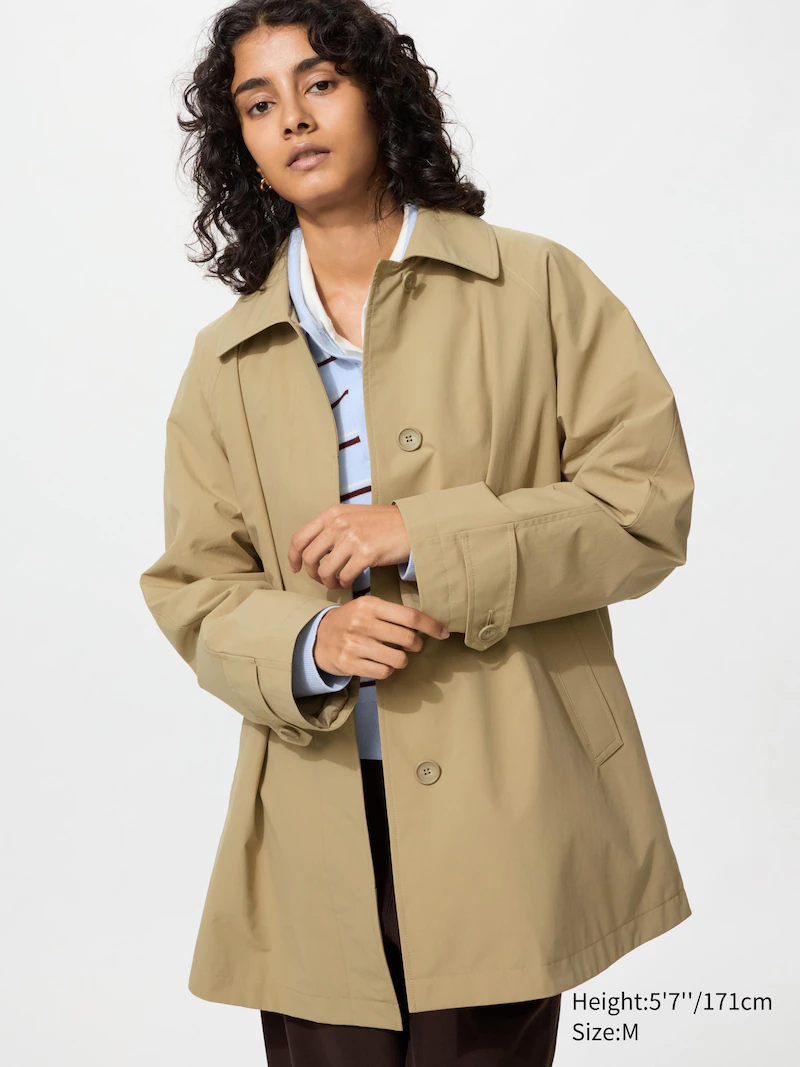 Пальто короткое с застёжкой на одну пуговицу (свободного кроя)