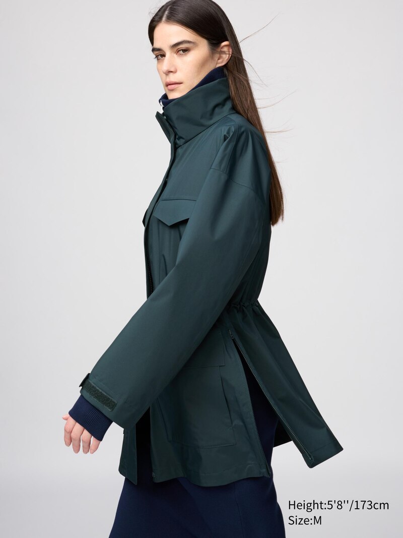 Утепленное курточное пальто (свободный крой)