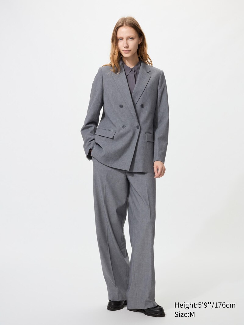 Пиджак с двубортной застежкой