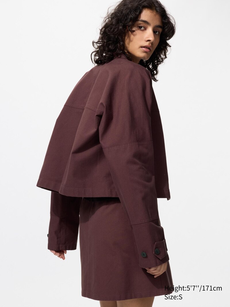 Хлопковый короткий куртка