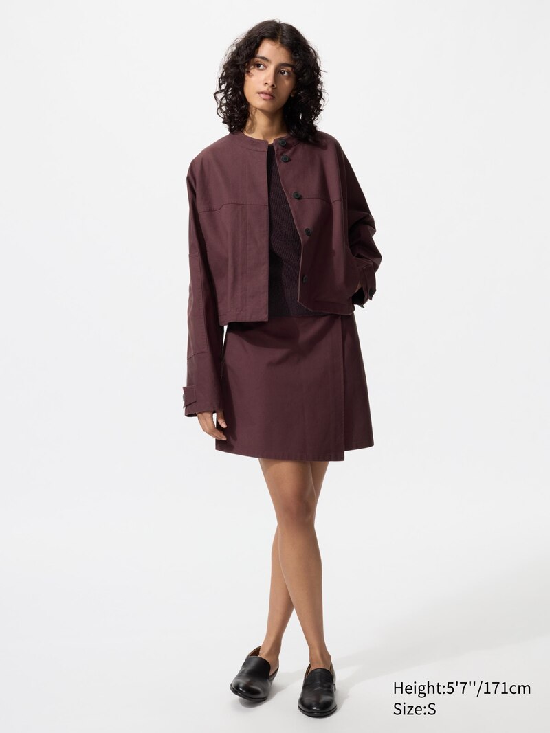 Хлопковый короткий куртка