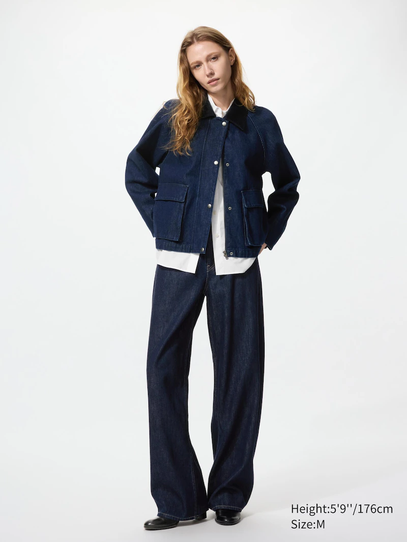 Куртка короткая утилитарная (джинсовая)