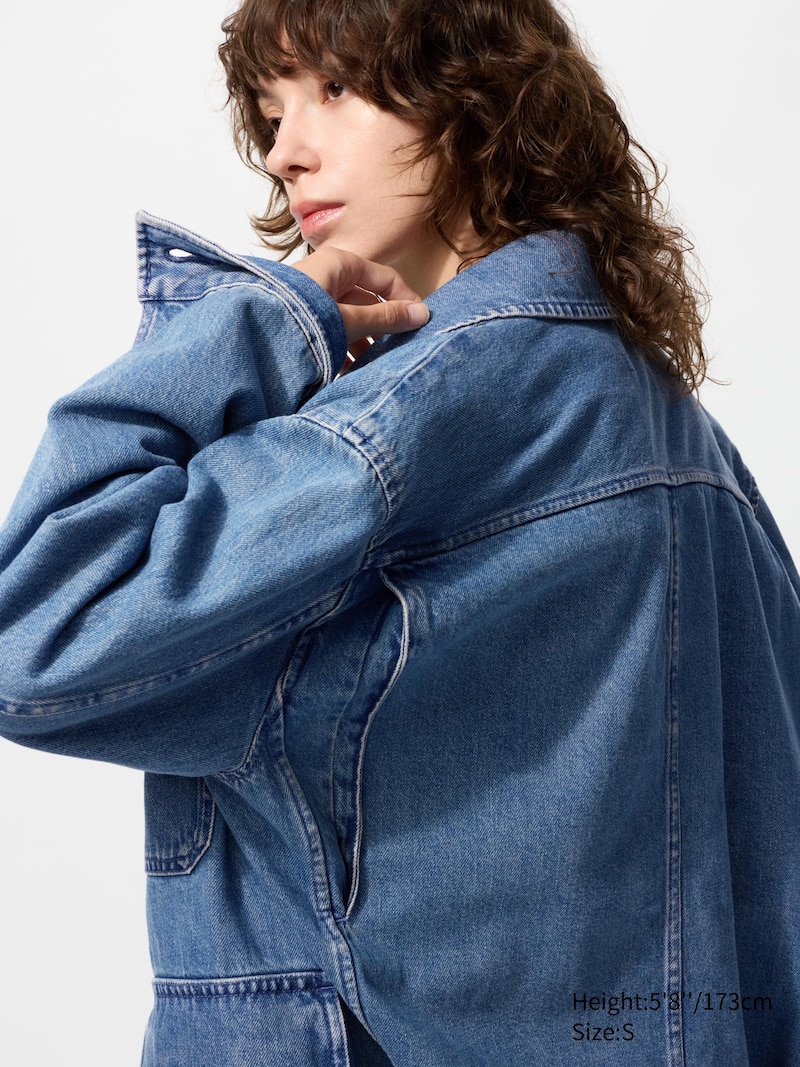 Хлопковая джинсовая утепленная куртка