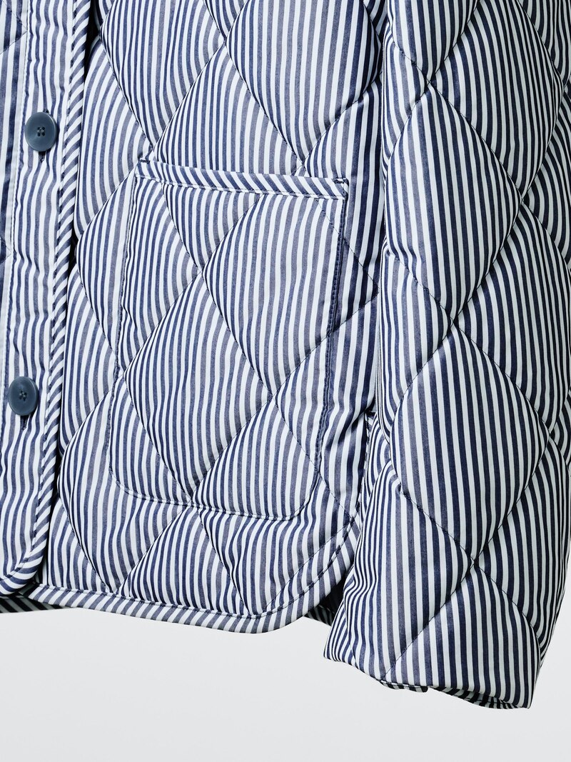 Куртка без воротника puffertech (в узоре)