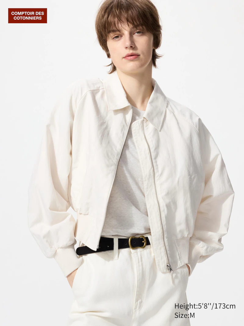 Вискозно-ленковый блузон