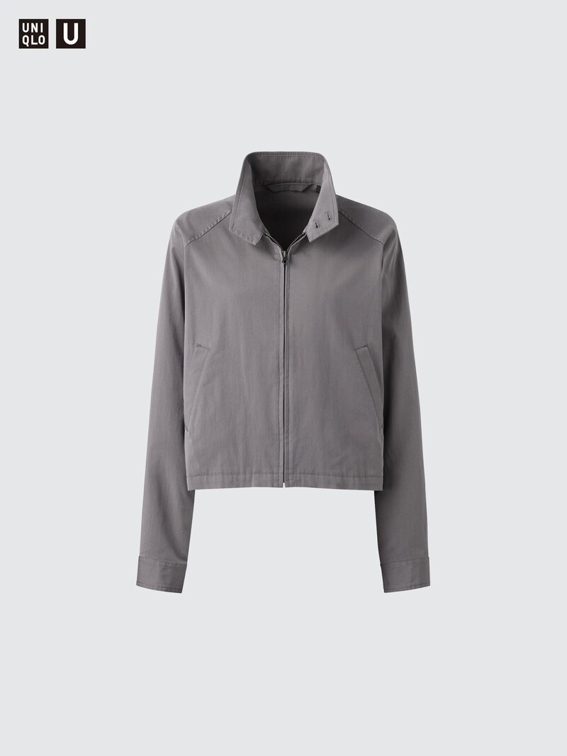 Куртка-бомбер из хлопкового смесового материала