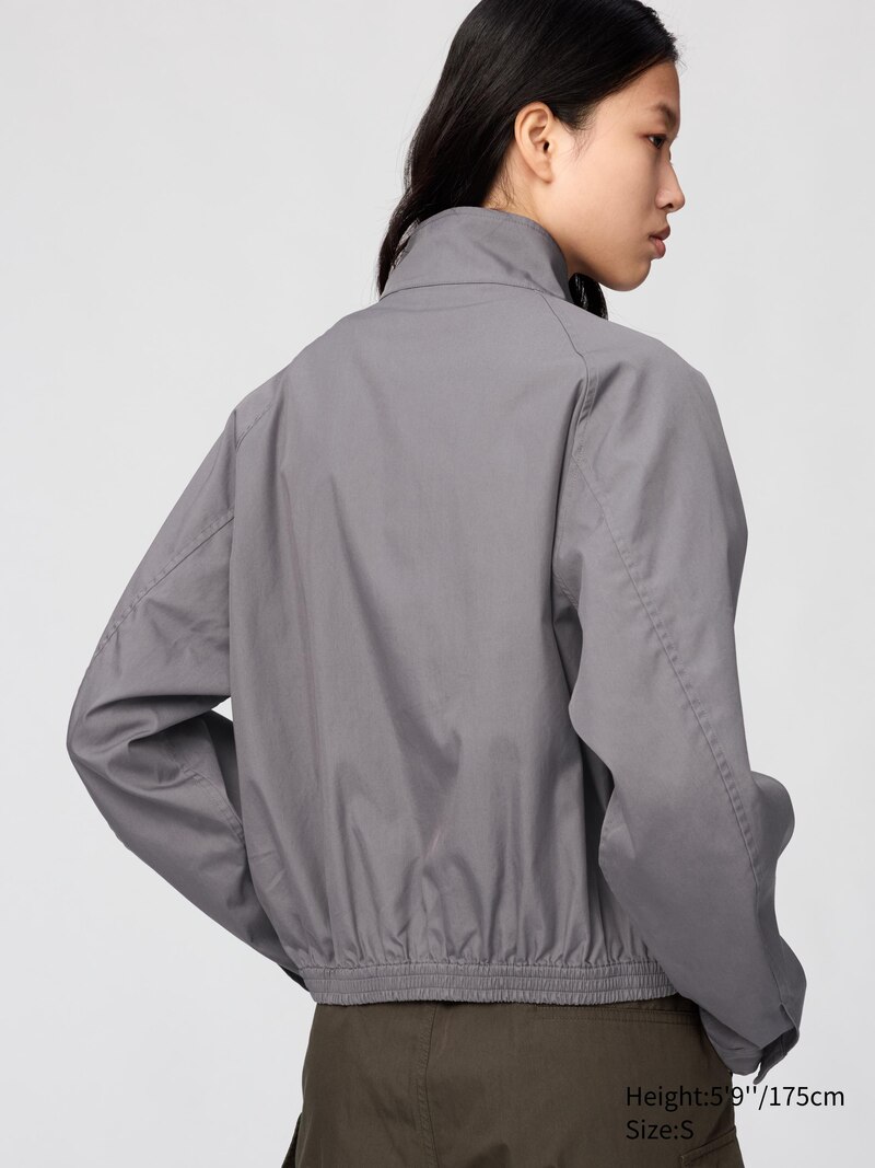 Куртка-бомбер из хлопкового смесового материала