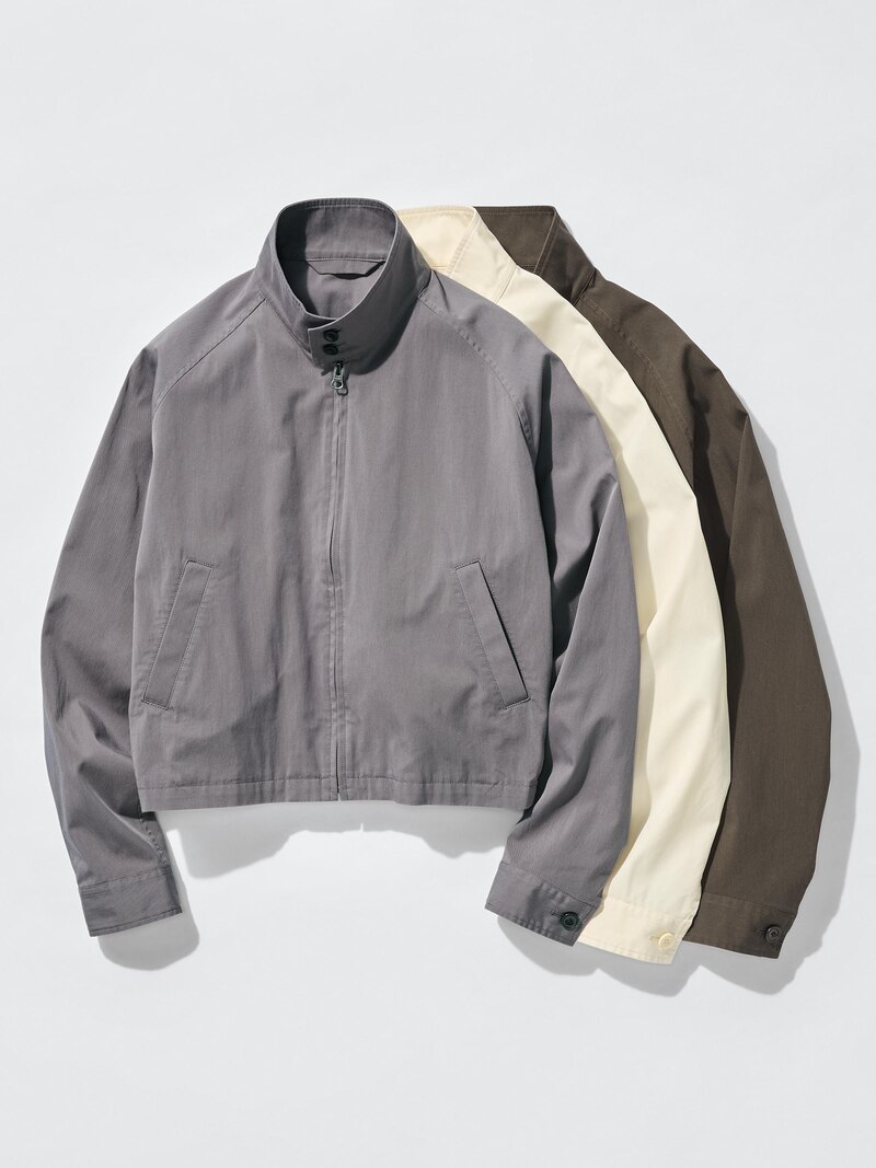 Куртка-бомбер из хлопкового смесового материала