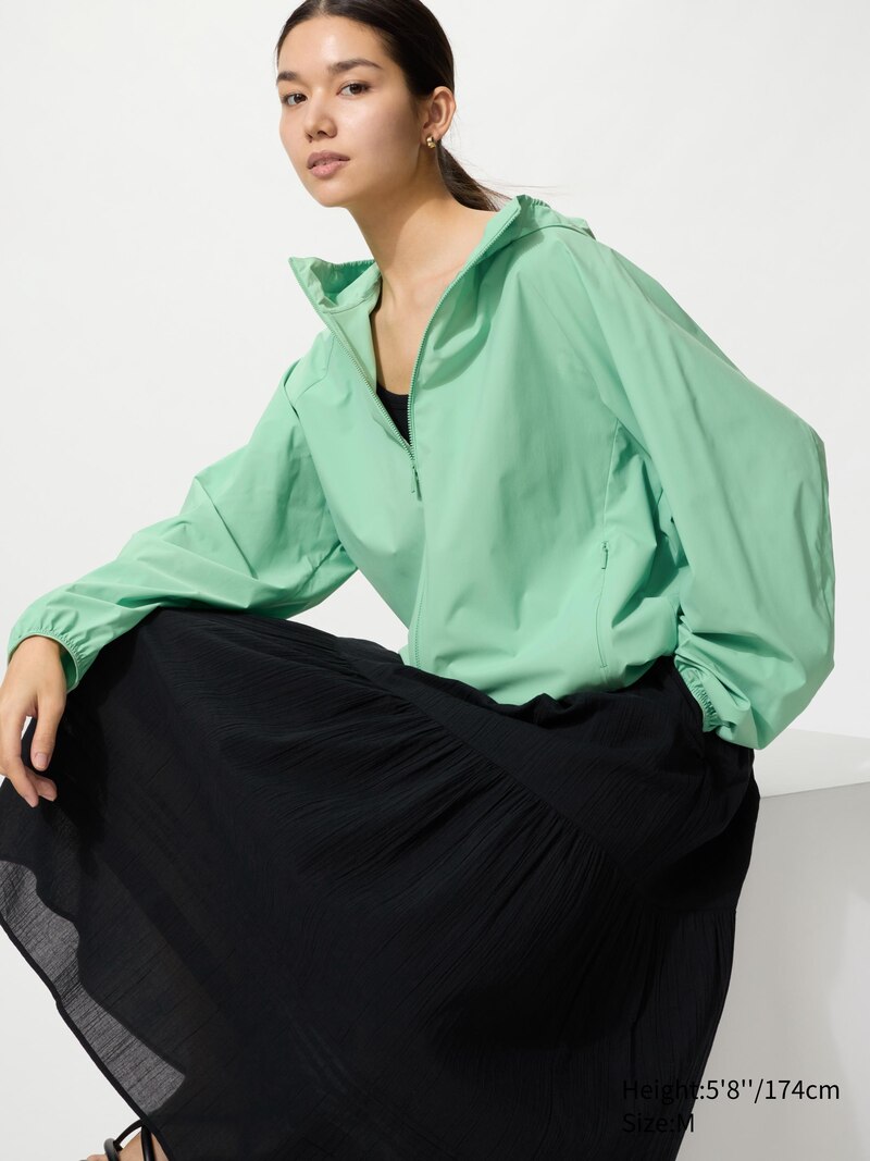 Ультрафиолетовый парковый плащ с карманом