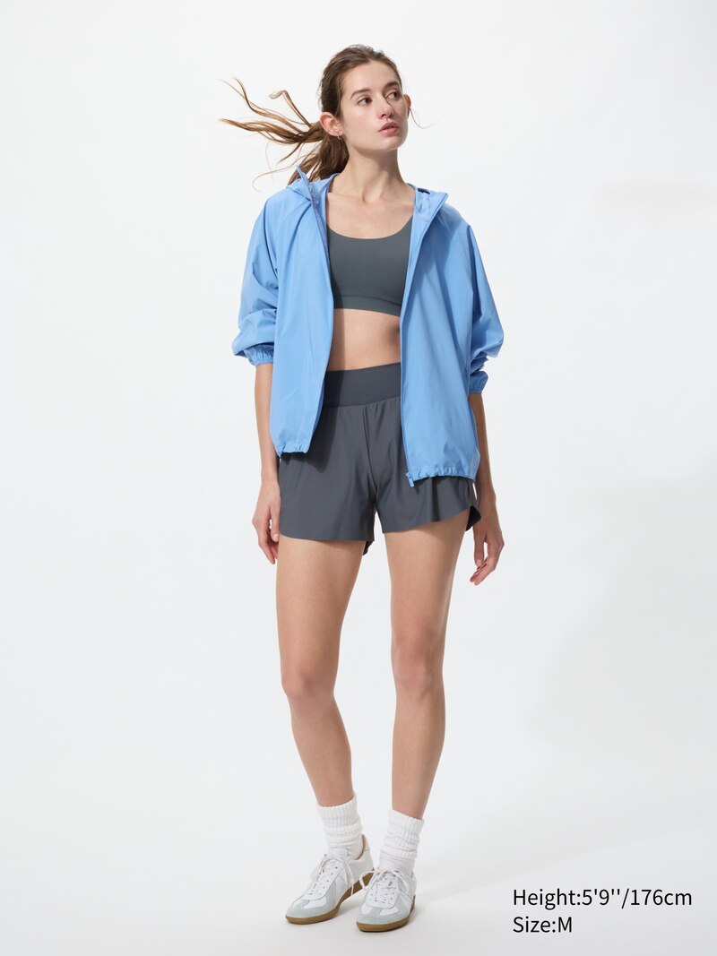 Ультрафиолетовый парковый плащ с карманом