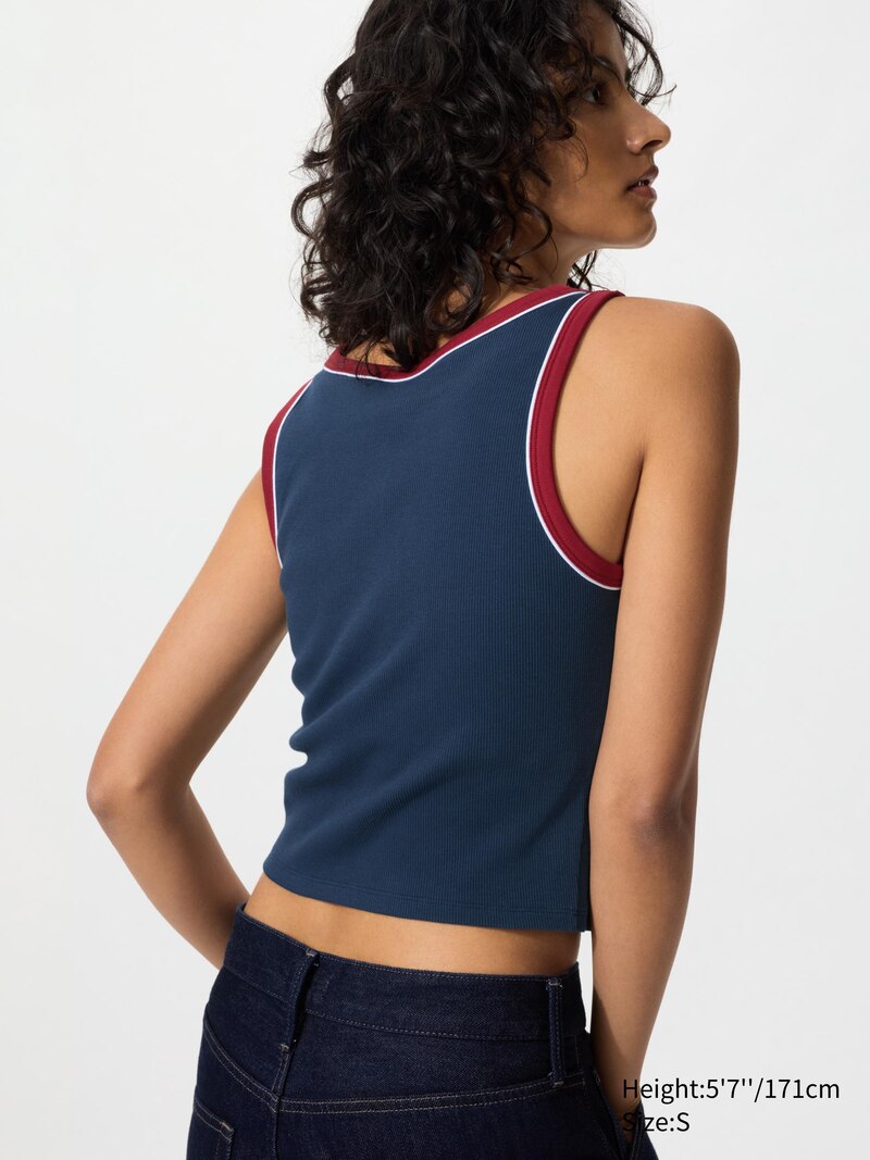 Ребристый укороченный топ-бра (ringer)