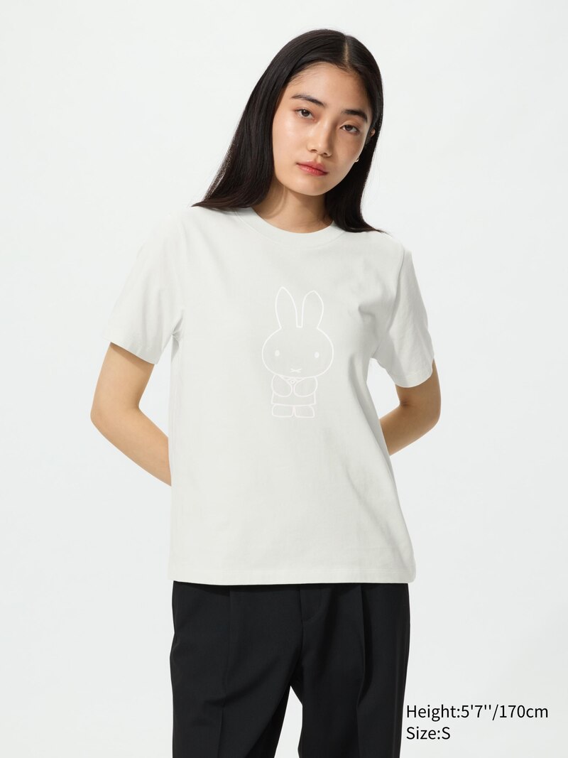 Футболка с графическим принтом miffy в цветущем саду