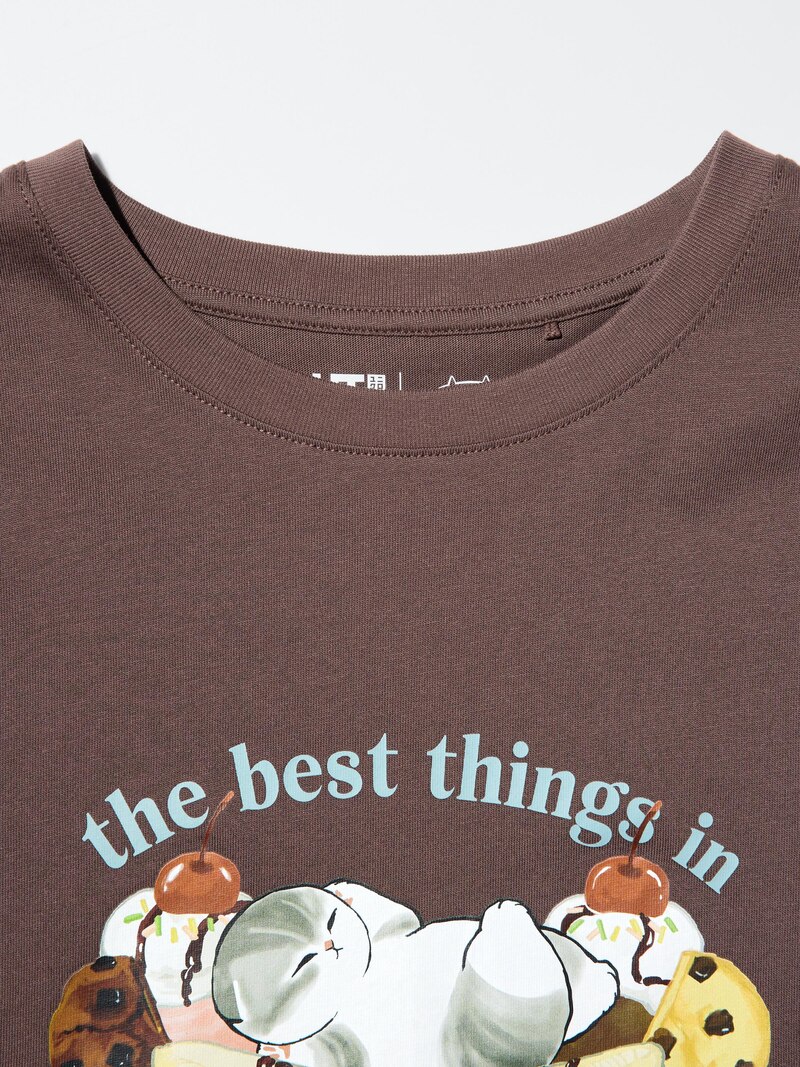 Футболка с графическим принтом mofusand ut