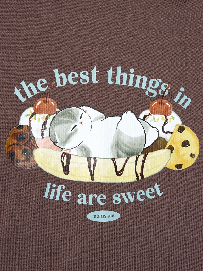 Футболка с графическим принтом mofusand ut