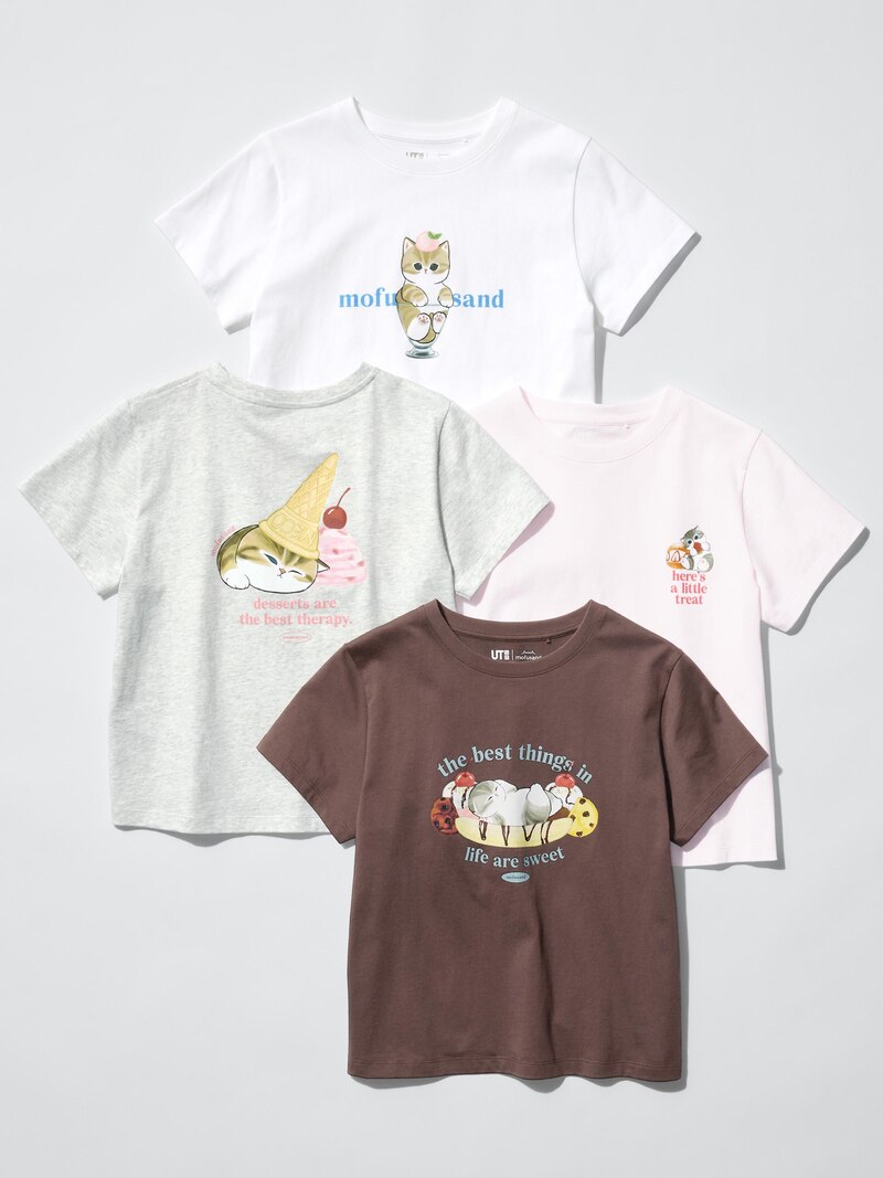 Футболка с графическим принтом mofusand ut